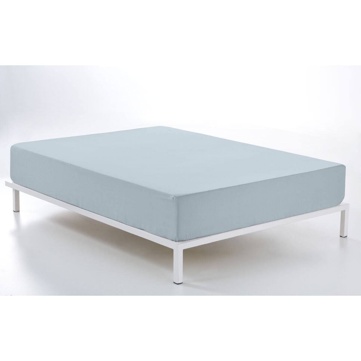 Spannbetttuch Alexandra House Living Blau Celeste 105 x 190/200 cm