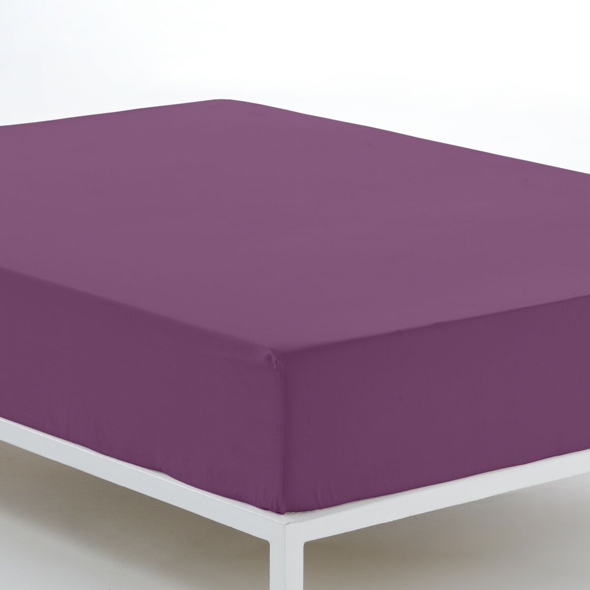 Spannbetttuch Alexandra House Living Lila Aubergine 180 x 200 cm