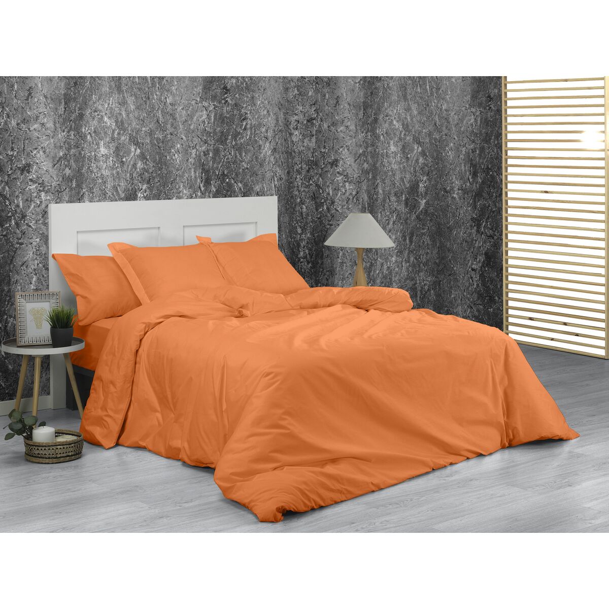 Bettdeckenbezug Alexandra House Living Orange 150 x 220 cm