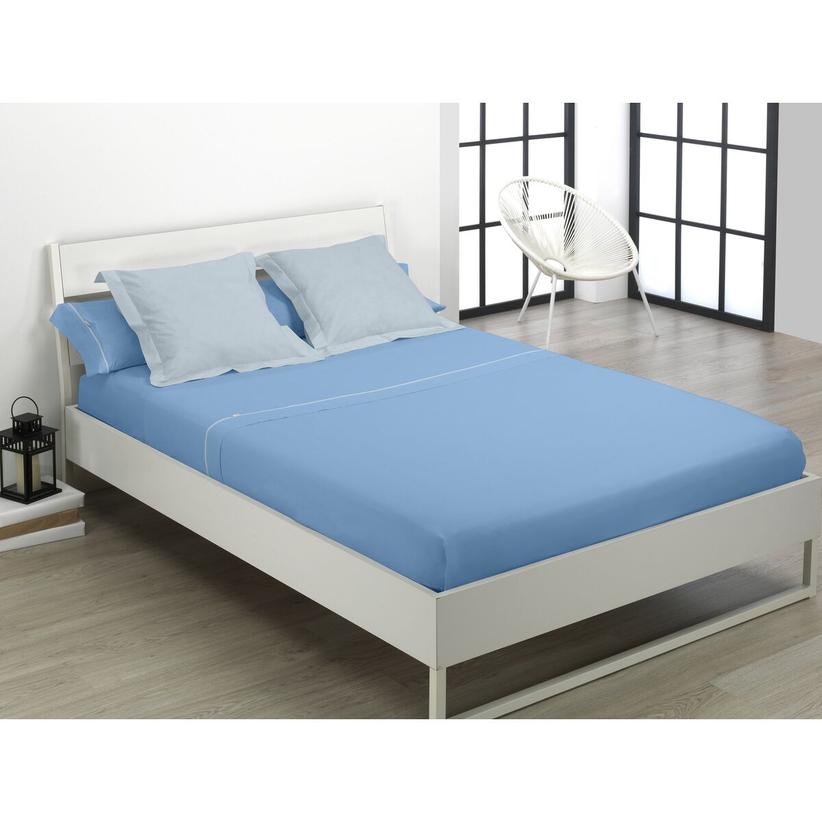 Bettwäsche-Set Alexandra House Living Blau Klar Double size