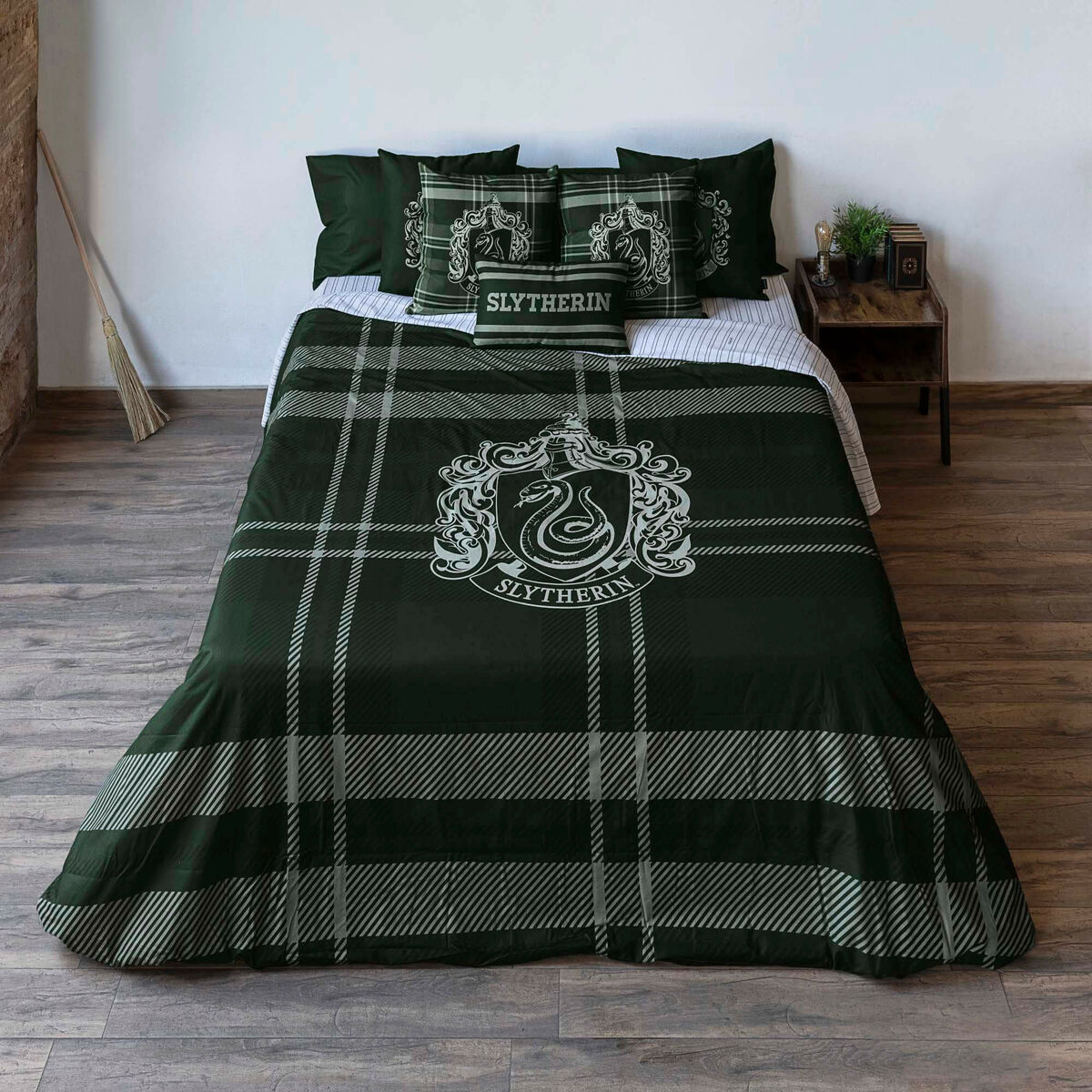 Bettdeckenbezug Harry Potter Slytherin 180 x 220 cm Einzelmatratze