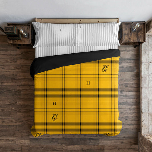 Bettdeckenbezug Harry Potter Hufflepuff Gelb 180 x 220 cm Einzelmatratze