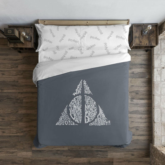 Bettdeckenbezug Harry Potter Deathly Hallows 180 x 220 cm Einzelmatratze