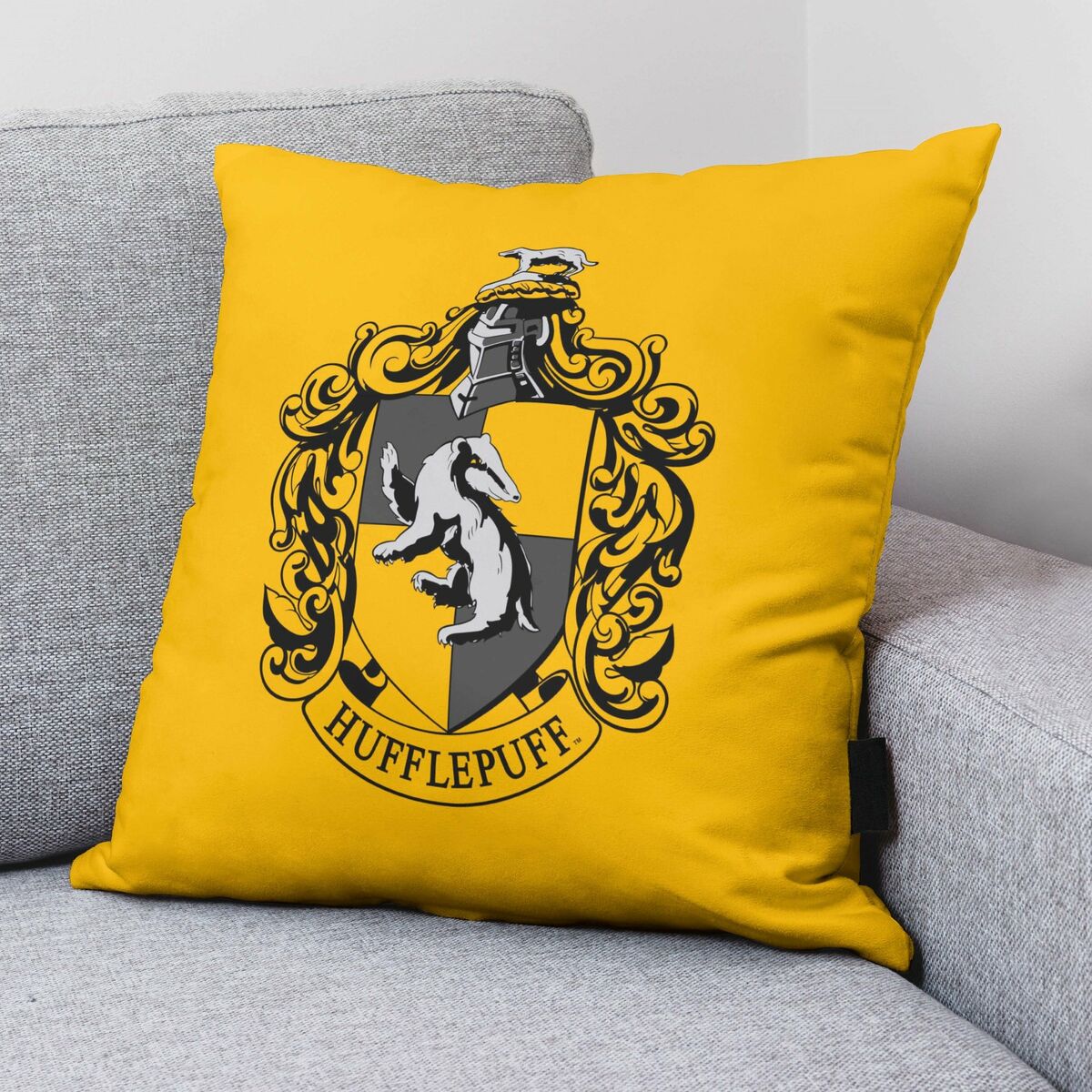 Kissenbezug Harry Potter Hufflepuff Basic Gelb 50 x 50 cm