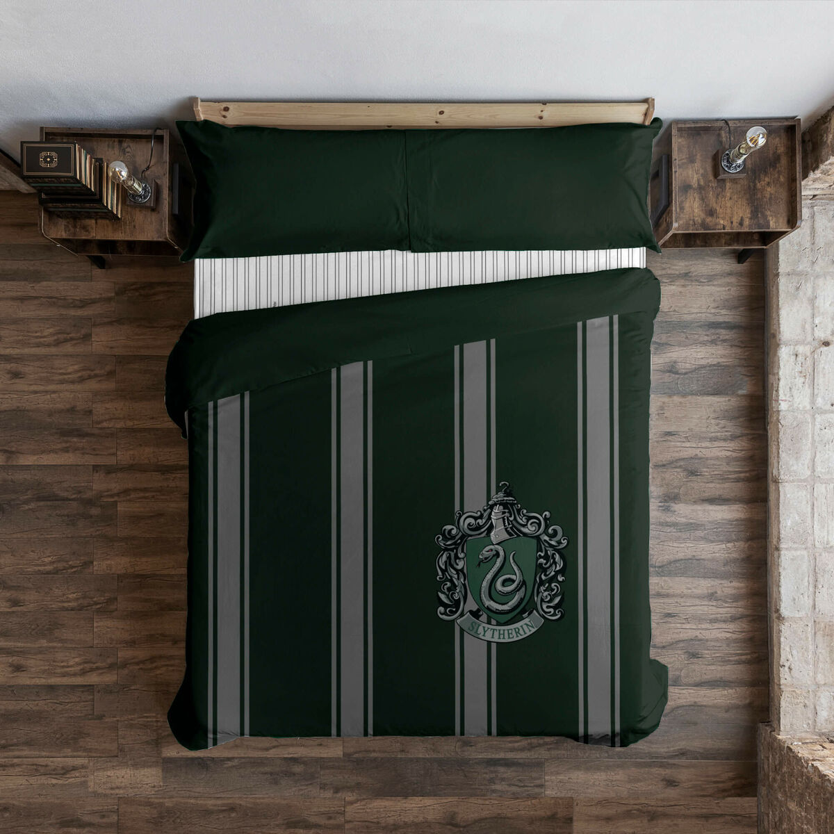 Bettdeckenbezug Harry Potter Slytherin 220 x 220 cm Double size