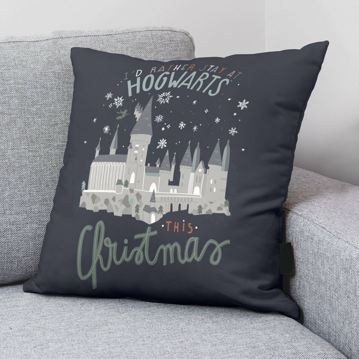 Kissenbezug Harry Potter Magical Christmas Dunkelblau 50 x 50 cm