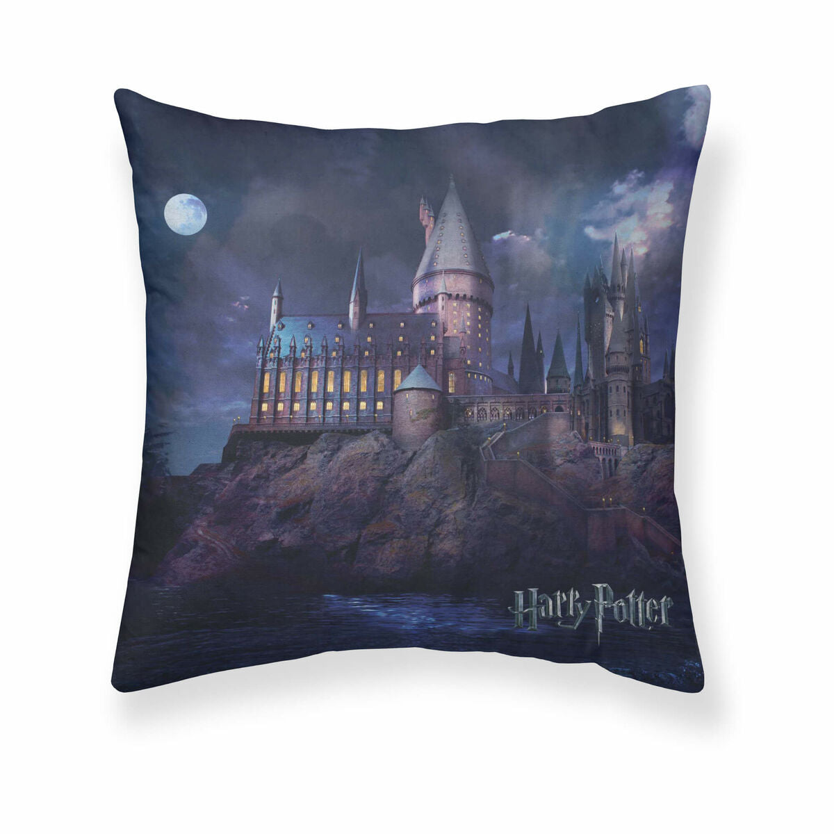 Kissenbezug Harry Potter Go to Hogwarts Marineblau 50 x 50 cm