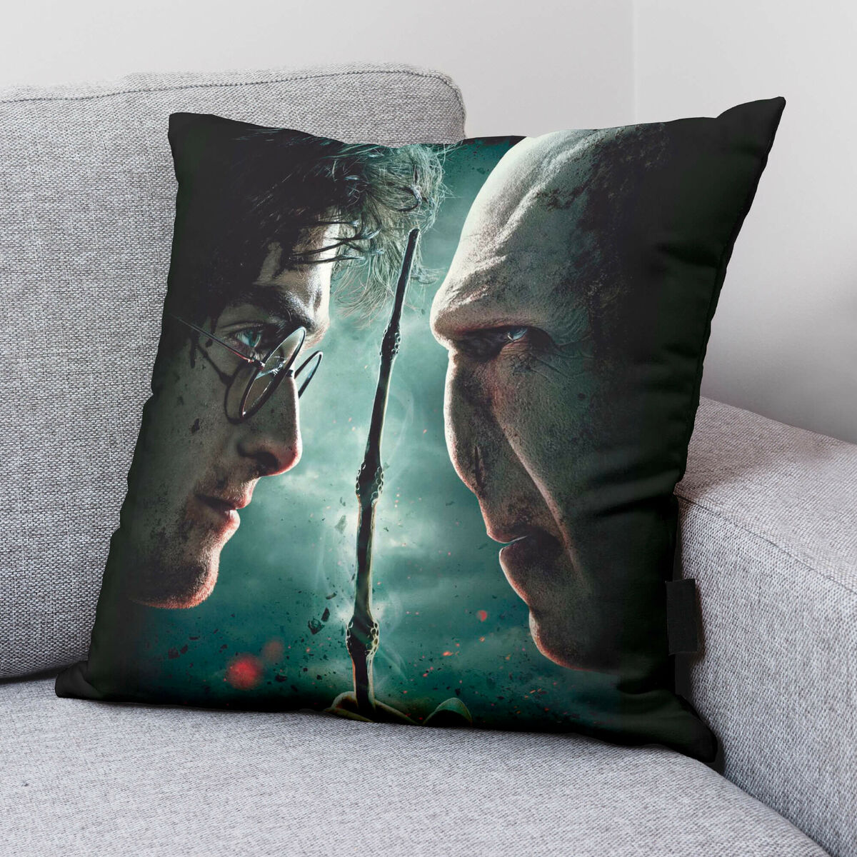 Kissenbezug Harry Potter vs Voldemort 50 x 50 cm