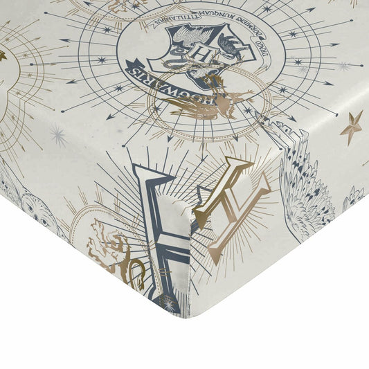 Bettlaken Harry Potter Weiß Beige 105 x 200 cm