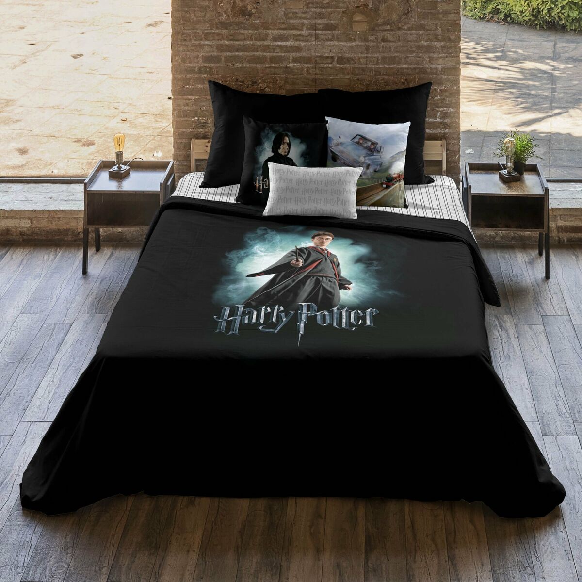 Bettdeckenbezug Harry Potter Bunt 180 x 220 cm Einzelmatratze