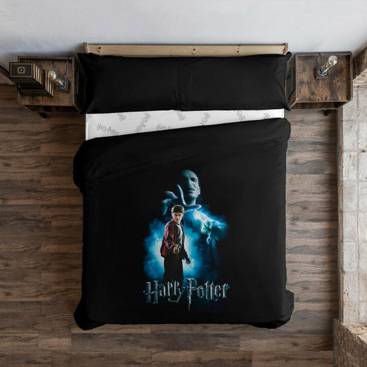 Bettdeckenbezug Harry Potter vs Voldemort Bunt 180 x 220 cm Einzelmatratze