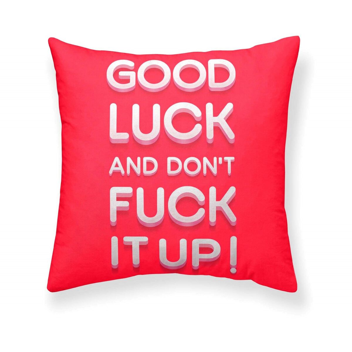 Kissenbezug Belum Good Luck and dont f*ck it up! Bunt 50 x 50 cm