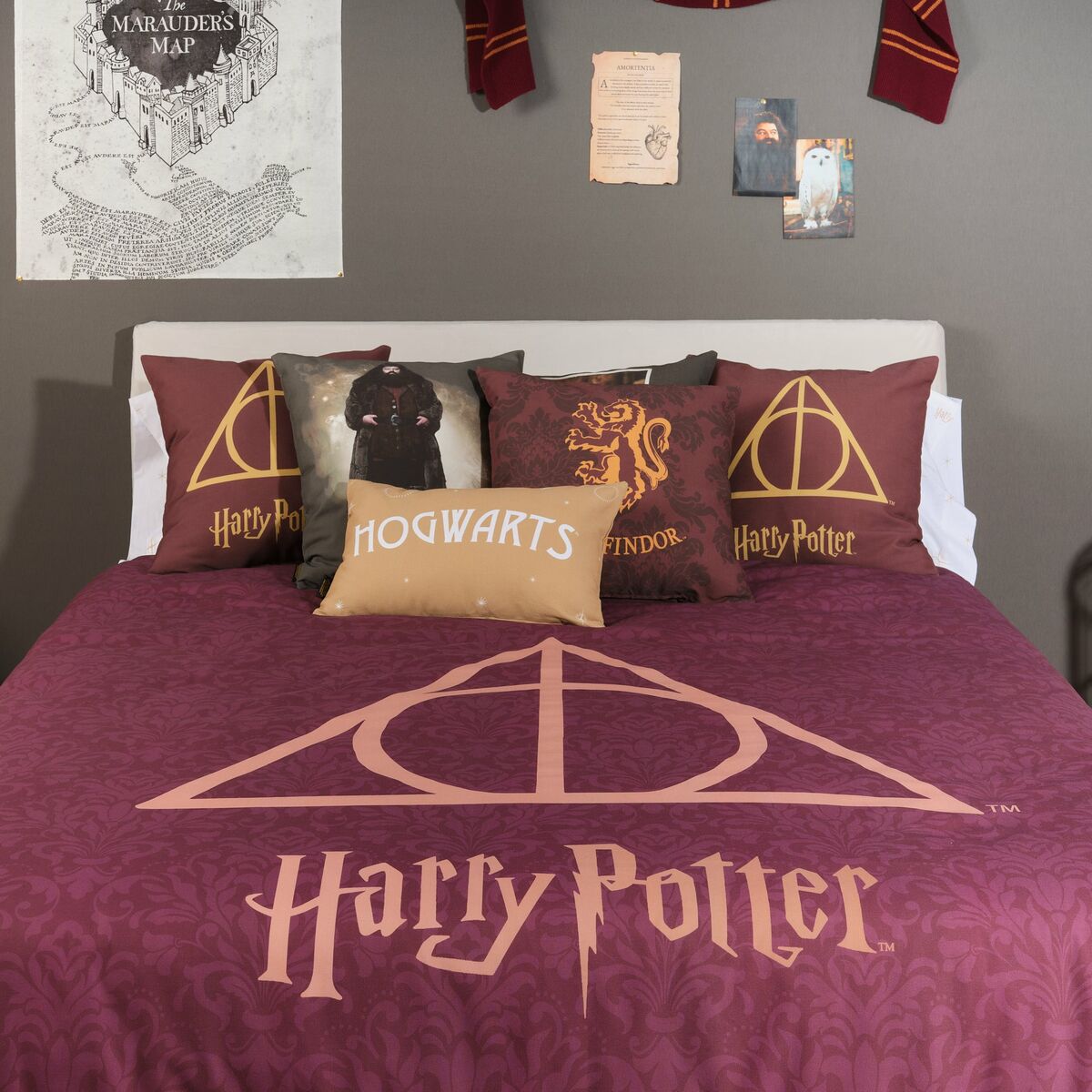 Bettdeckenbezug Harry Potter Deathly Hallows 180 x 220 cm Einzelmatratze