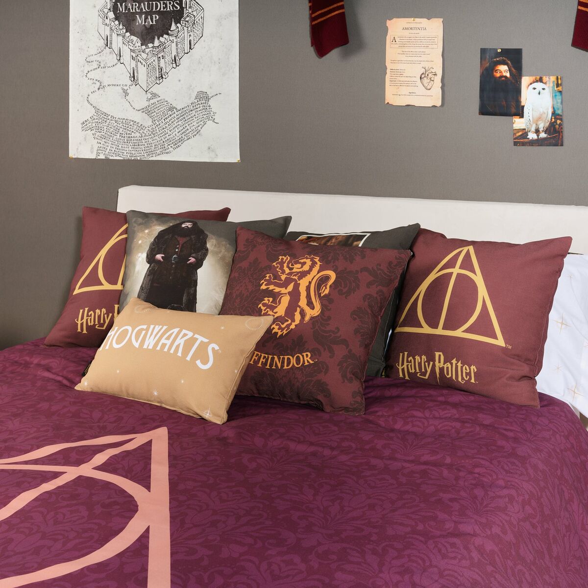 Bettdeckenbezug Harry Potter Deathly Hallows 180 x 220 cm Einzelmatratze