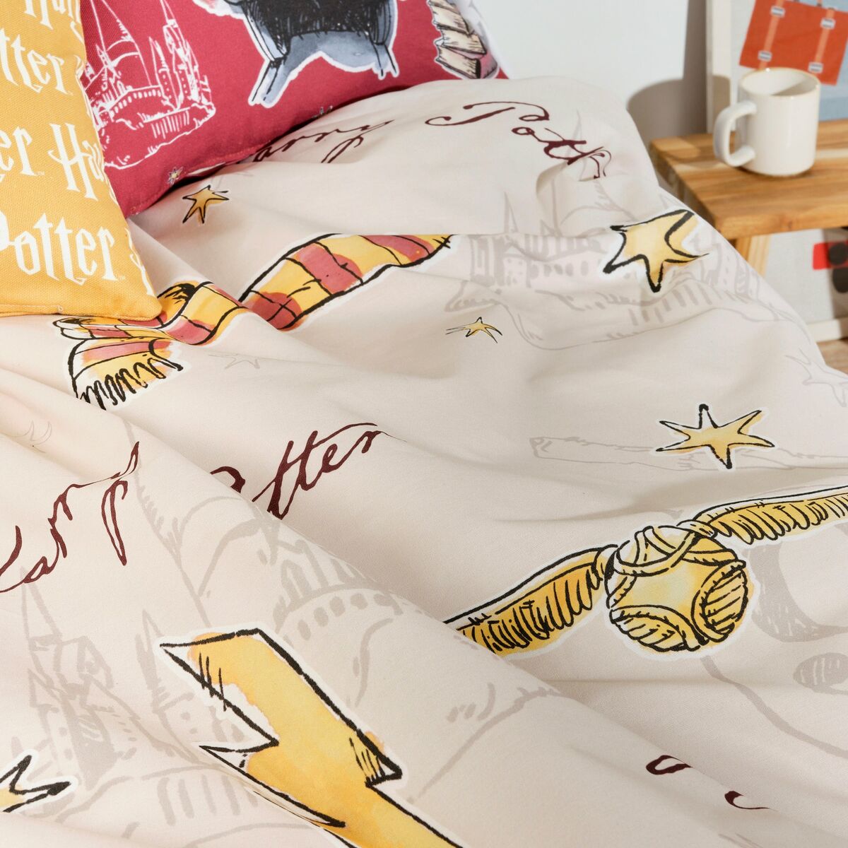 Bettdeckenbezug Harry Potter Gryffindor 200 x 200 cm Einzelmatratze