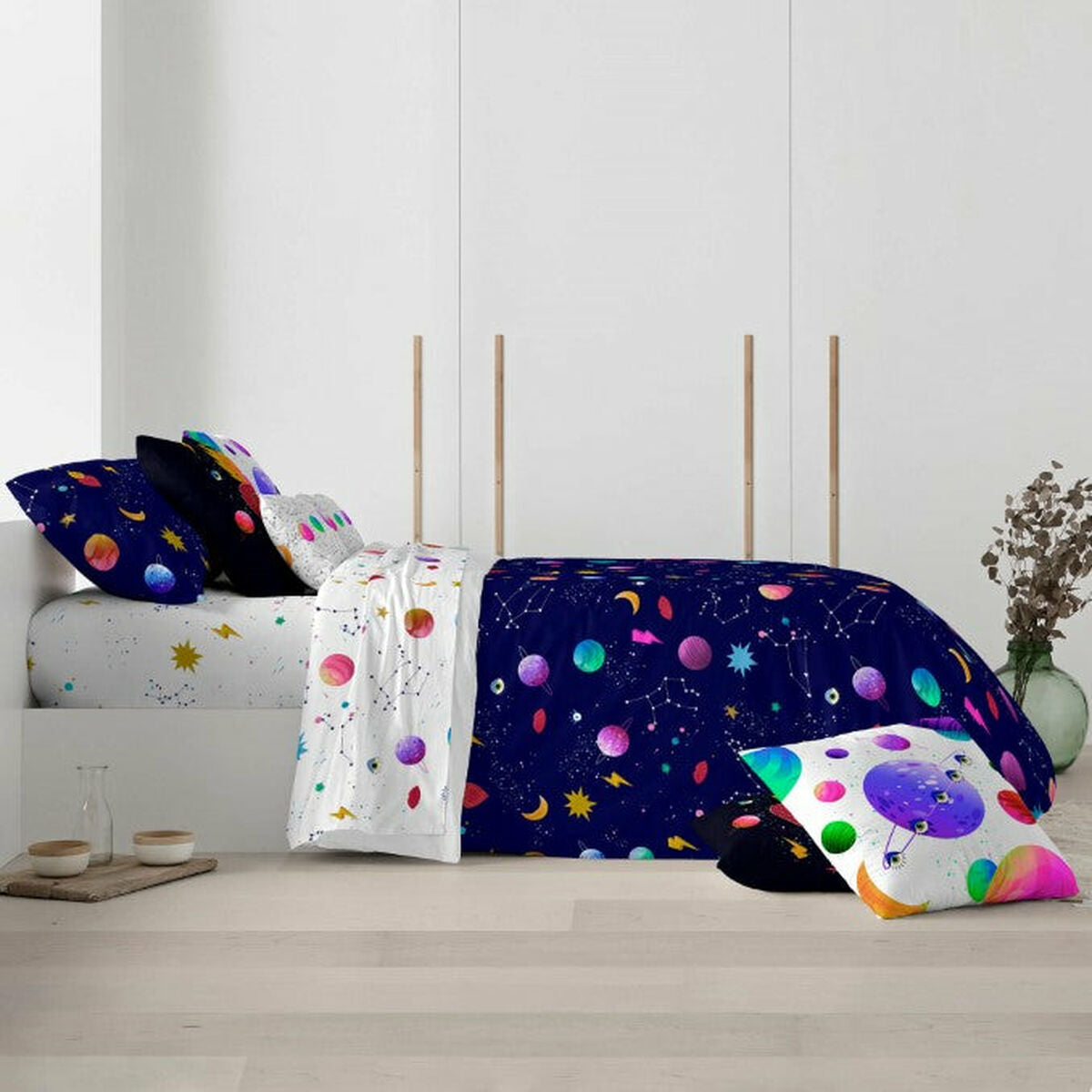 Bettdeckenbezug Decolores Cosmos Bunt 240 x 220 cm