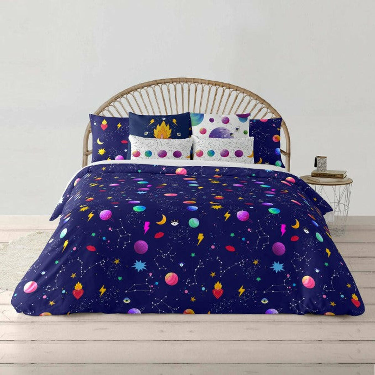 Bettdeckenbezug Decolores Cosmos Bunt 240 x 220 cm