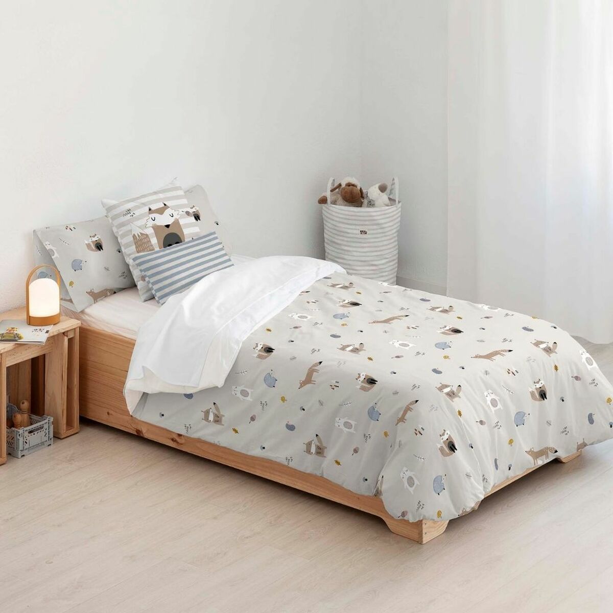 Bettdeckenbezug Kids&Cotton Kenai Small Beige 180 x 240 cm