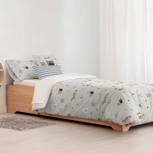 Bettdeckenbezug Kids&Cotton Kenai Small Beige 180 x 240 cm