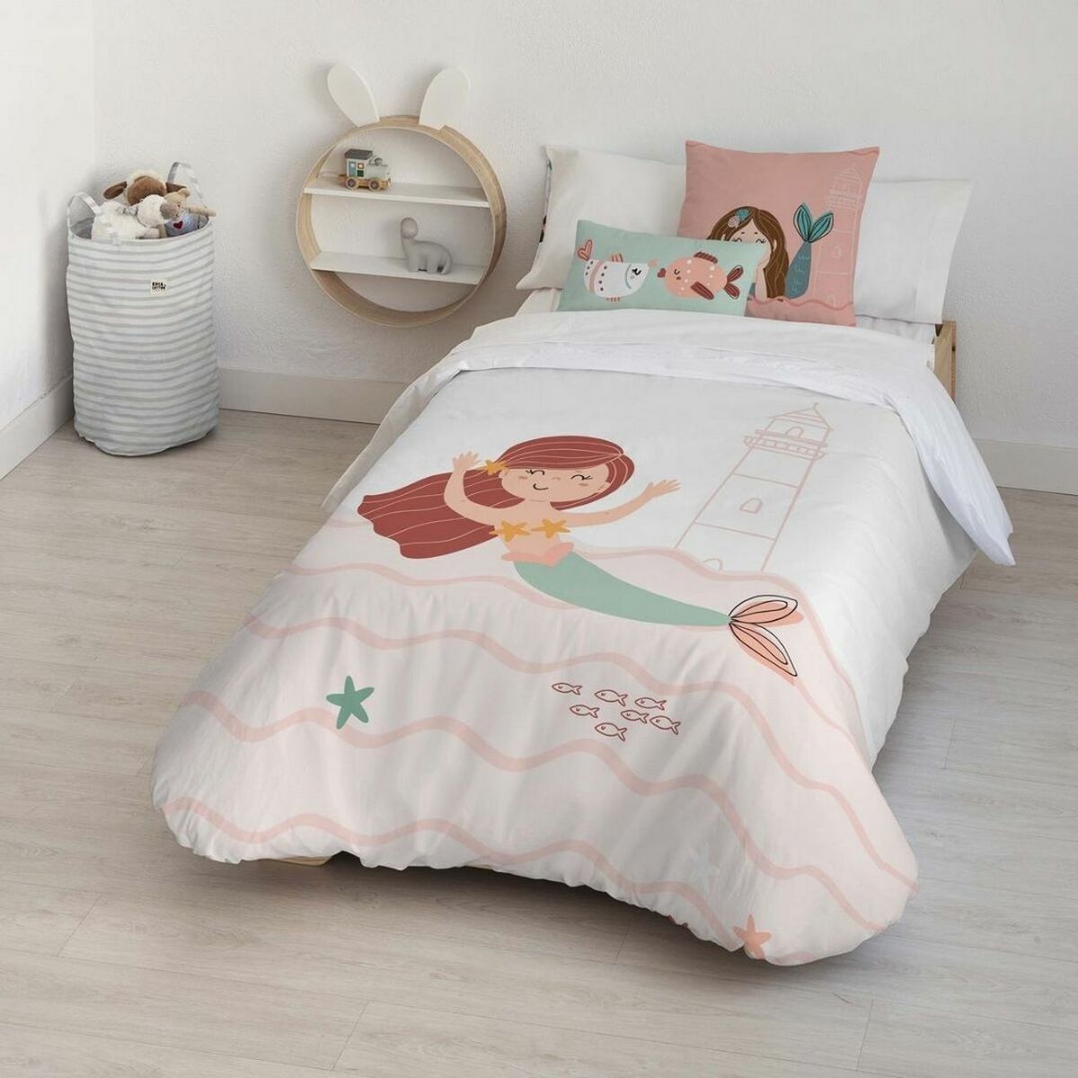 Bettdeckenbezug Kids&Cotton Mosi Big Rosa 180 x 240 cm