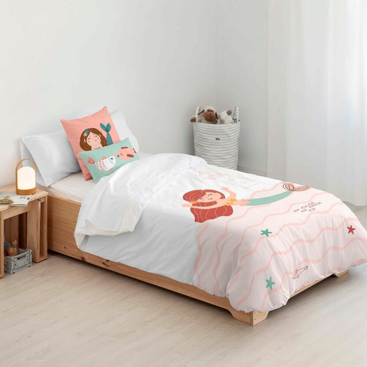 Bettdeckenbezug Kids&Cotton Mosi Big Rosa 180 x 240 cm