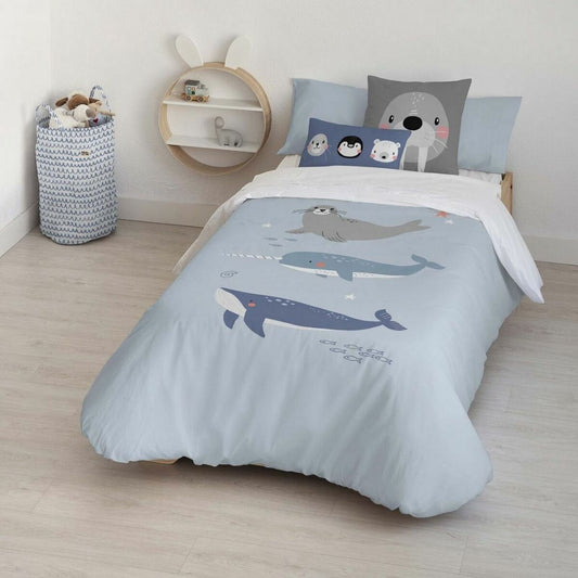 Bettdeckenbezug Kids&Cotton Tabor Big Blau 180 x 240 cm