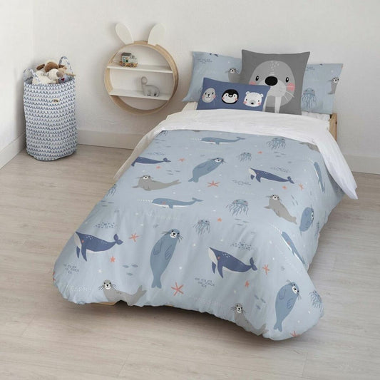 Bettdeckenbezug Kids&Cotton Tabor Small Blau 180 x 240 cm