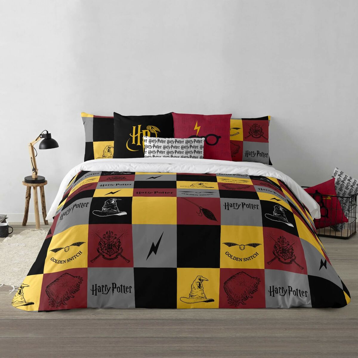 Bettdeckenbezug Harry Potter Hogwarts 180 x 220 cm Einzelmatratze