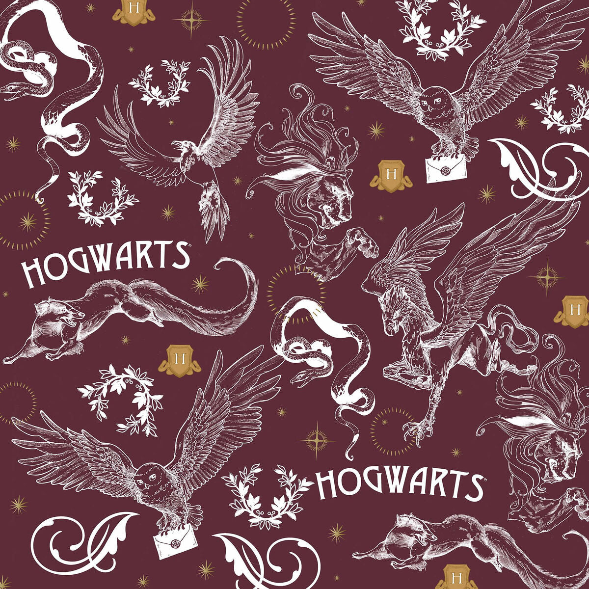 Bettdeckenbezug Harry Potter Creatures 180 x 220 cm Einzelmatratze