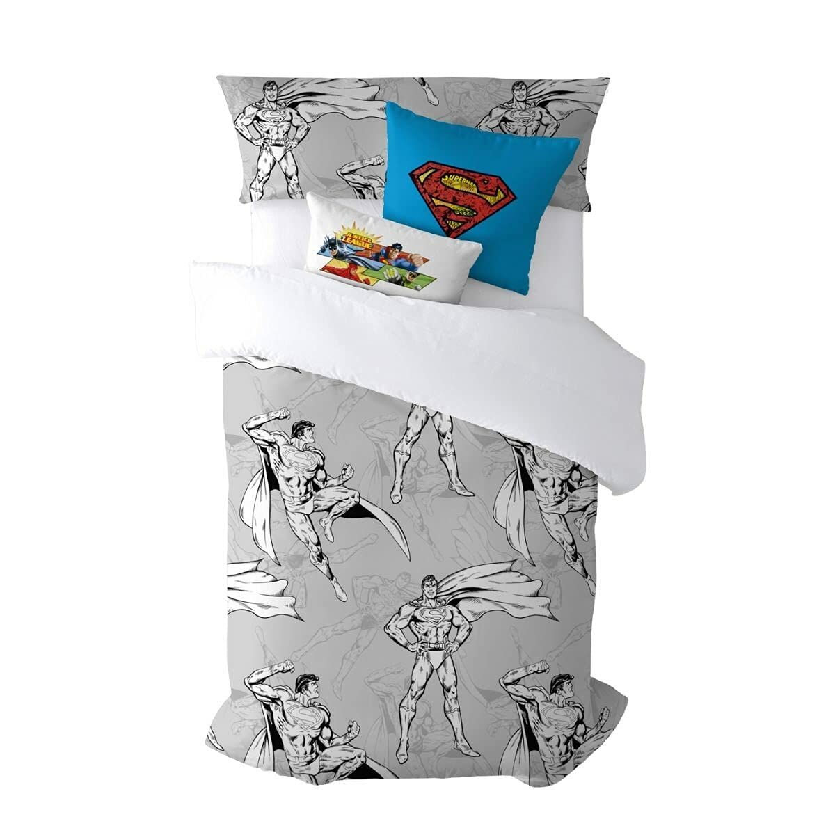 Bettdeckenbezug Superman Superman Grau 180 x 220 cm