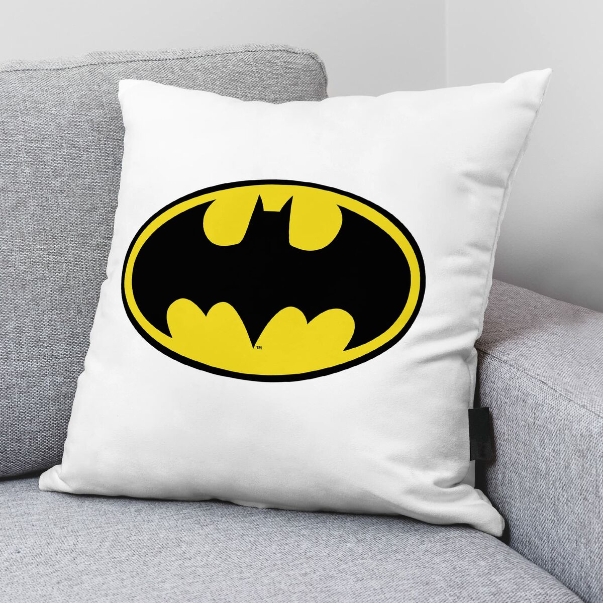 Kissenbezug Batman Batman White A Weiß 45 x 45 cm