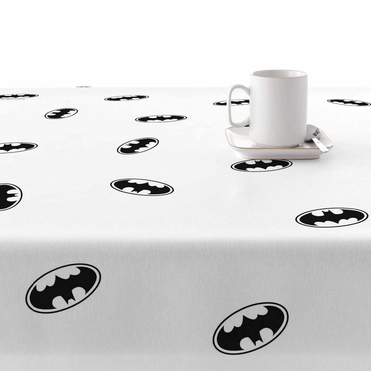 Fleckenabweisende Tischdecke Belum Batman White 250 x 140 cm