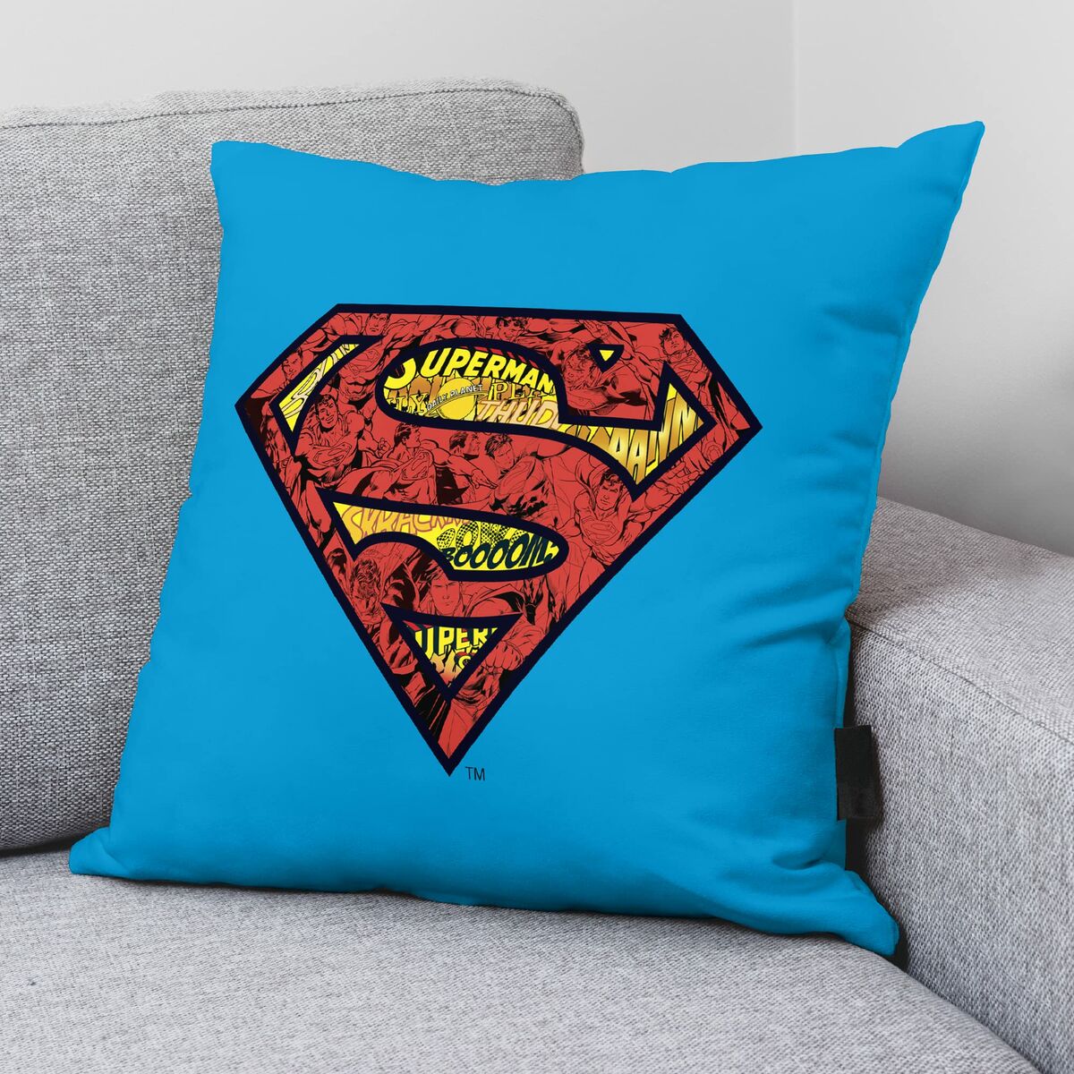 Kissenbezug Superman Superman Basic A Blau 45 x 45 cm