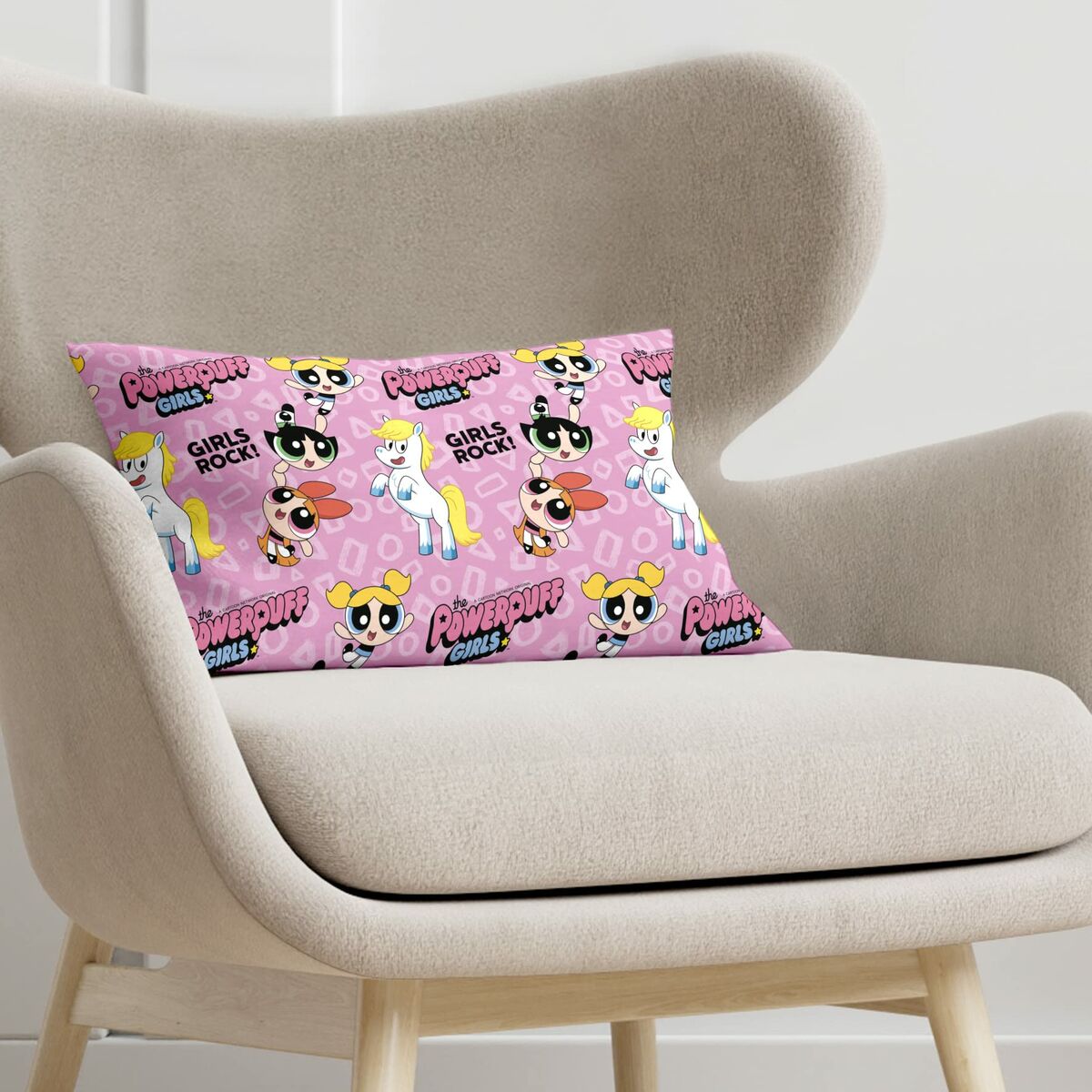 Kissenbezug Powerpuff Girls Powerpuff C Rosa 30 x 50 cm