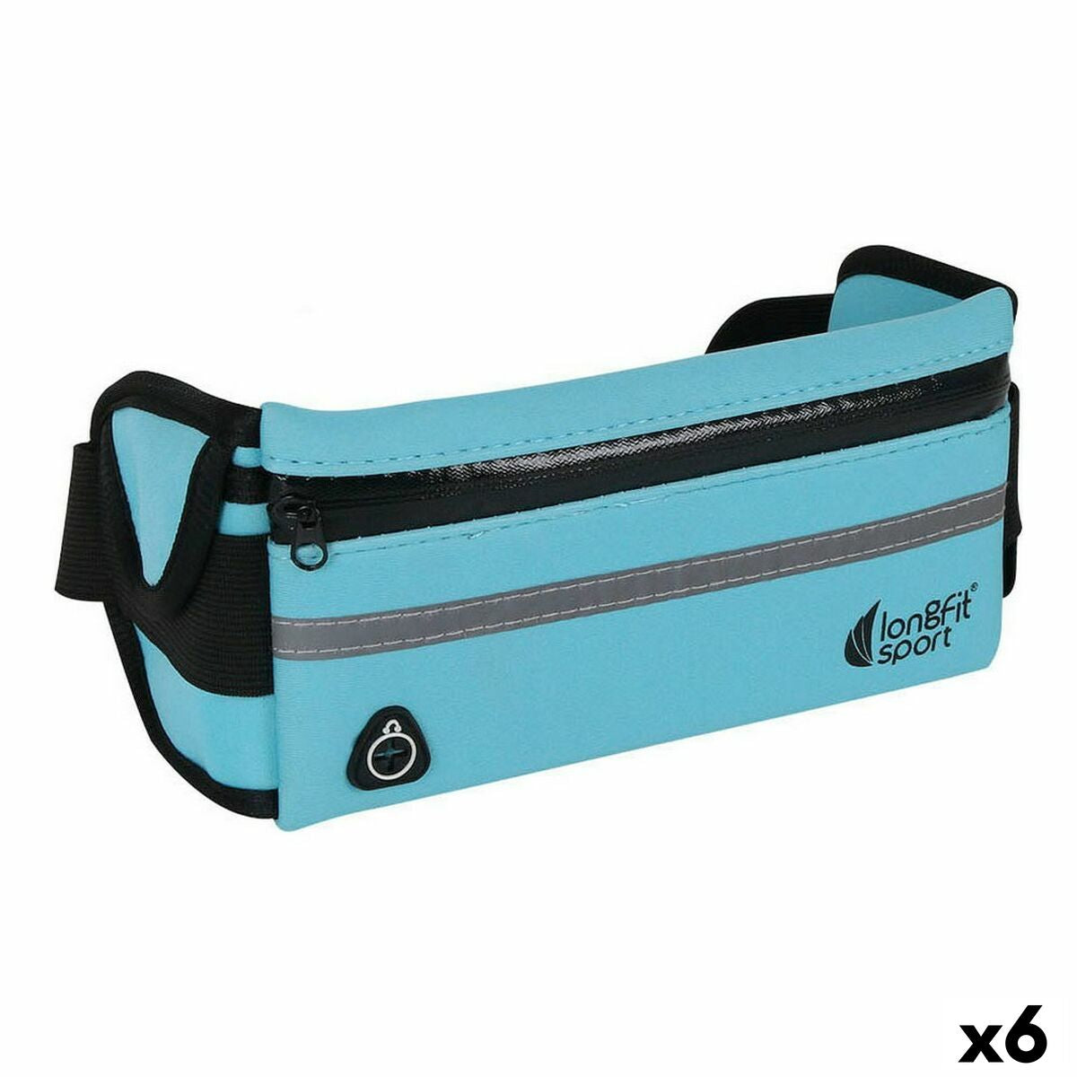 Running Gürteltasche mit Kopfhörerausgang LongFit Sport Longfit sport Blau (6 Stück)