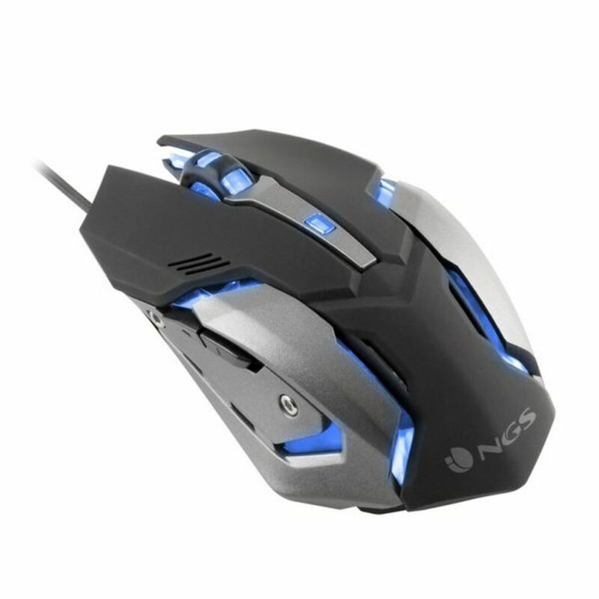 LED Gaming-Maus NGS GMX-100 USB 2400 Schwarz/Grau