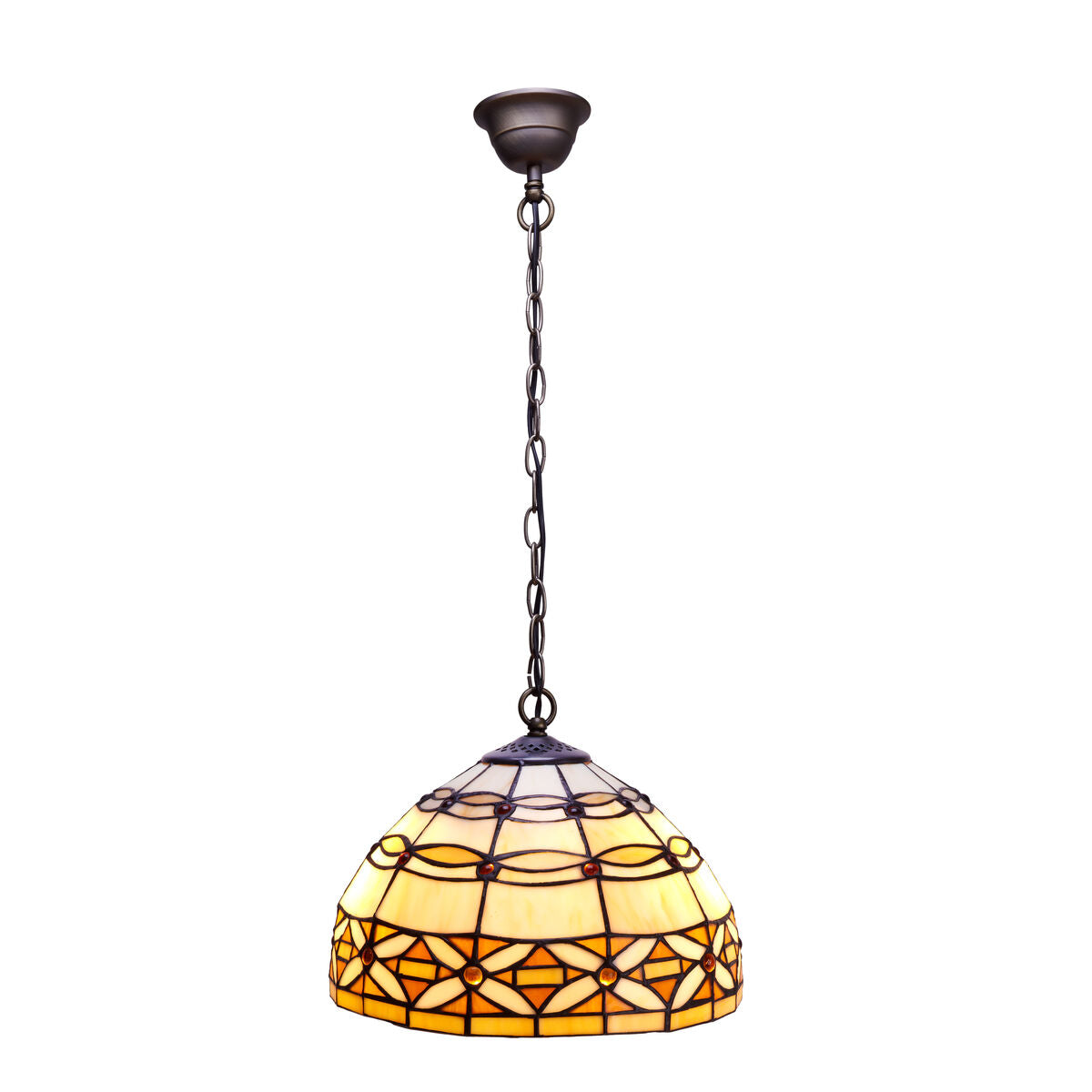 Deckenlampe Viro Marfíl Elfenbein Eisen 60 W 30 x 125 x 30 cm