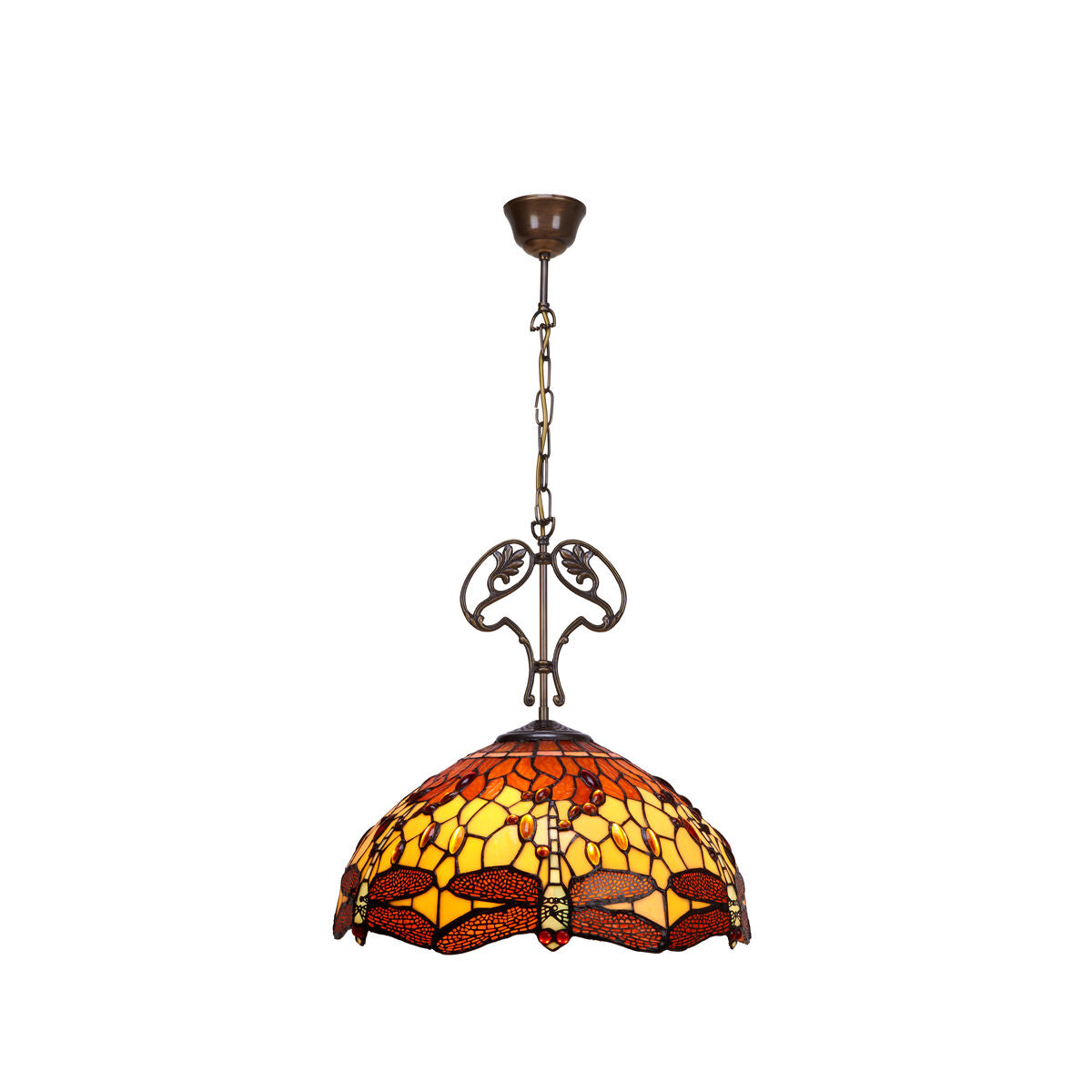 Deckenlampe Viro Belle Amber Bernstein Eisen 60 W 40 x 135 x 40 cm