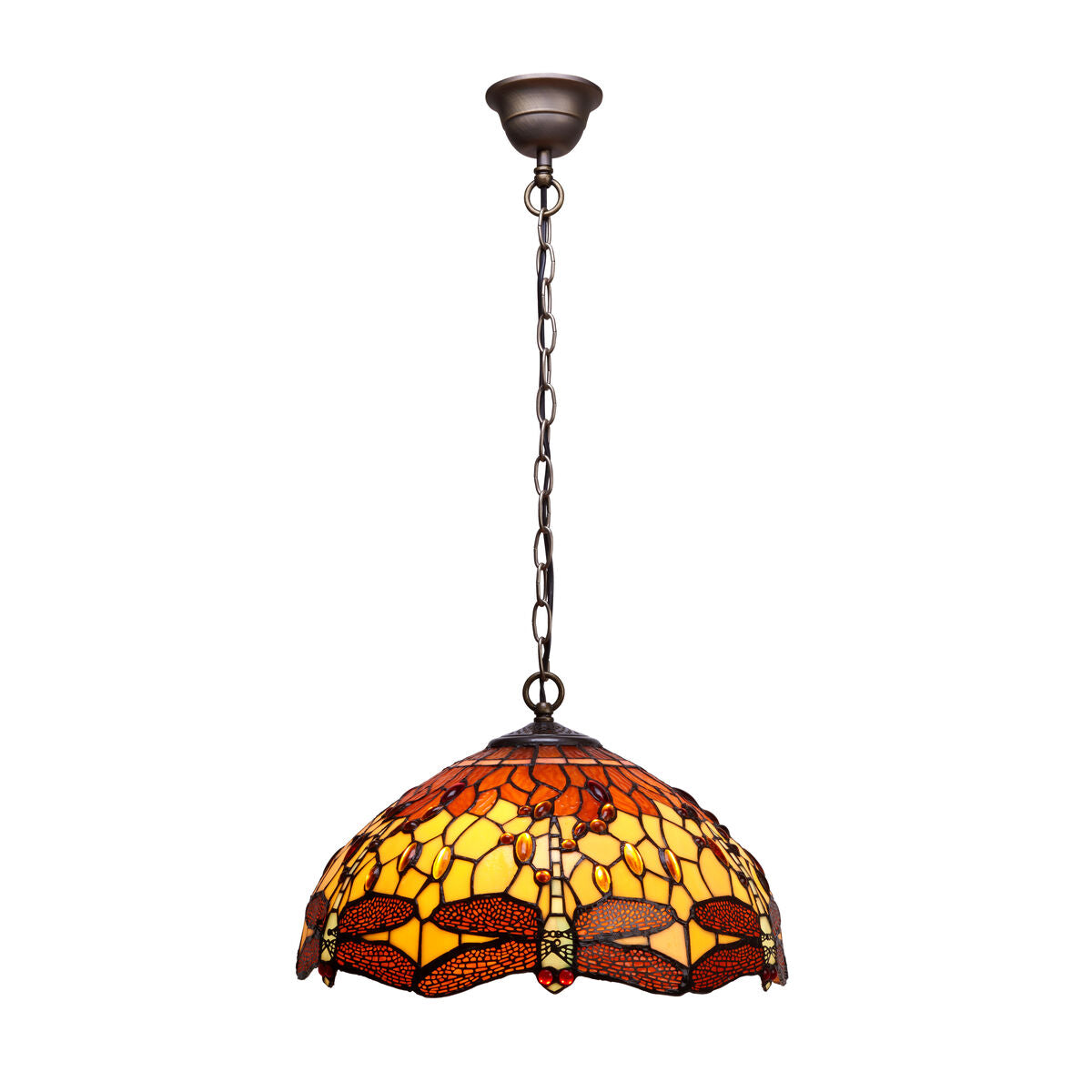 Deckenlampe Viro Belle Amber Bernstein Eisen 60 W 40 x 130 x 40 cm