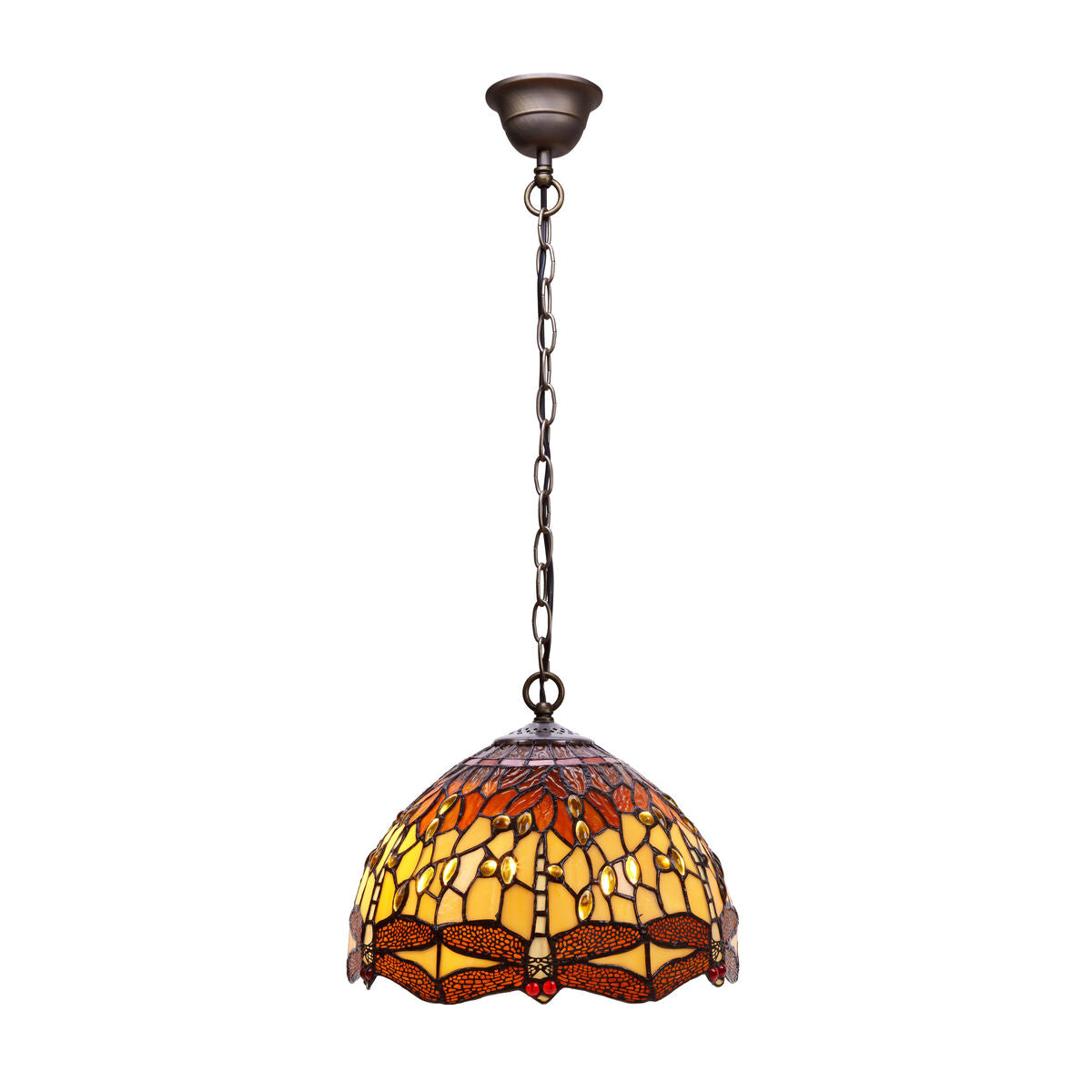 Deckenlampe Viro Belle Amber Bernstein Eisen 60 W 30 x 125 x 30 cm