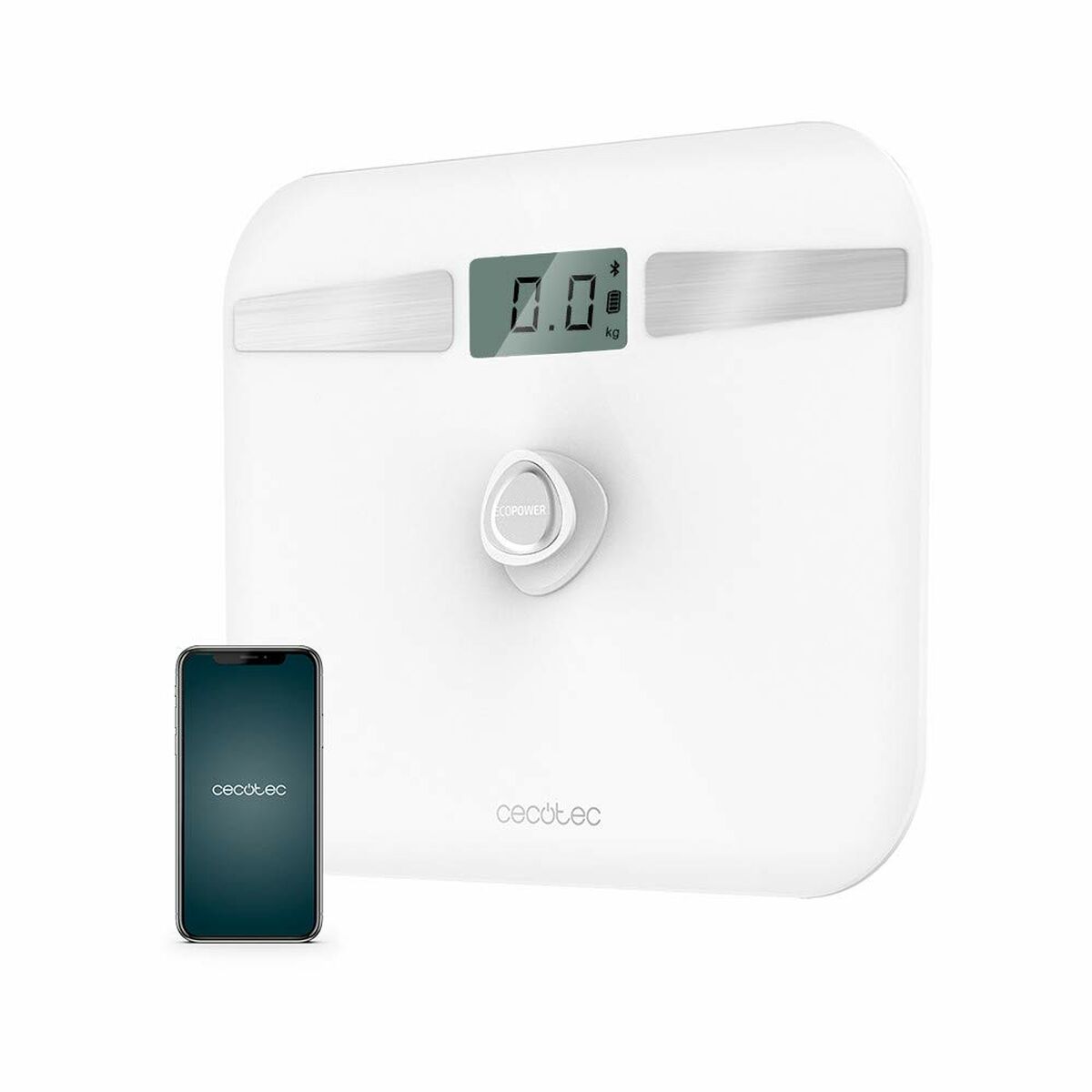 Digitale Personenwaage Cecotec SURFACE PRECISION ECOPOWER 10200 SMART HEALTHY LCD Bluetooth 180 kg Weiß LCD