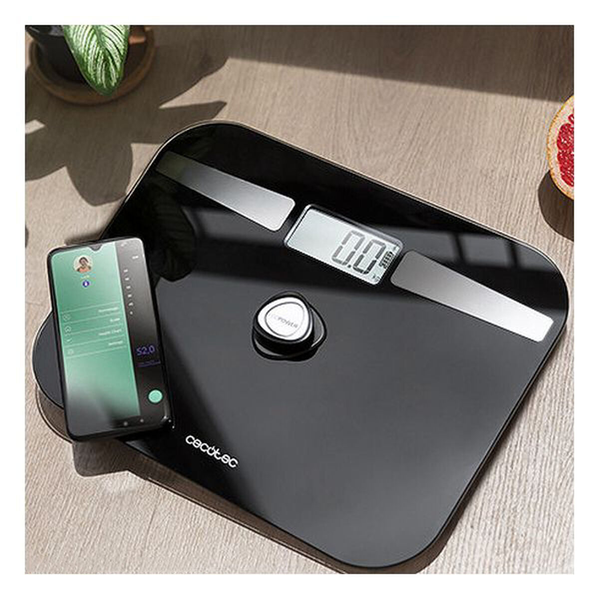 Digitale Personenwaage Cecotec 	SURFACE PRECISION 10200 SMART HEALTHY LCD Bluetooth 180 kg Schwarz Verre trempé 180 kg