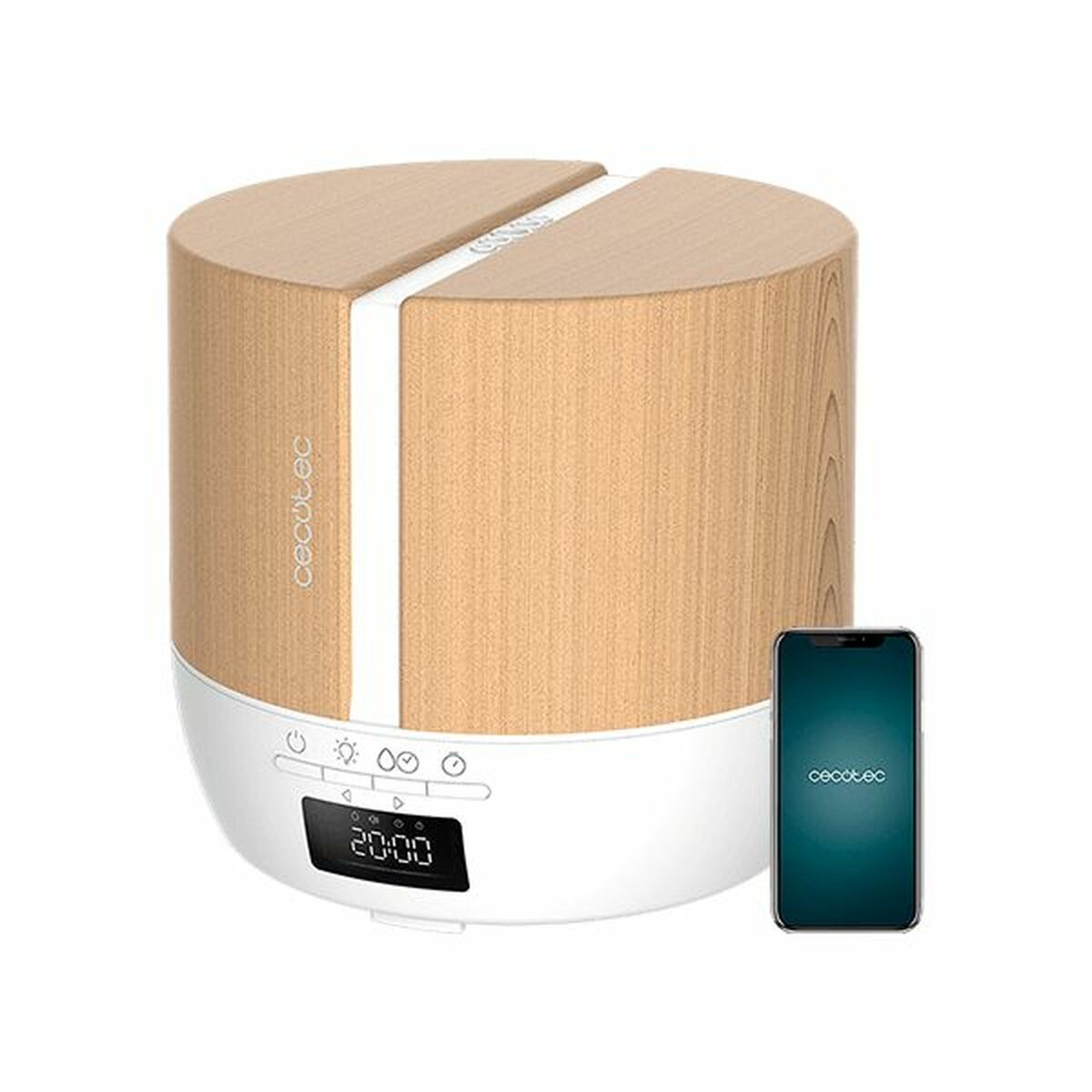 Luftbefeuchter PureAroma 550 Connected White Woody Cecotec PureAroma 550 Connected White Woody Weiß