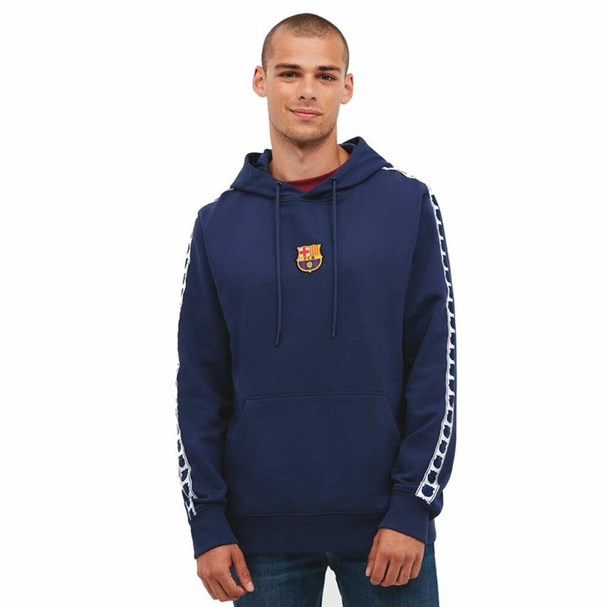 Herren Sweater mit Kapuze F.C. Barcelona Marineblau