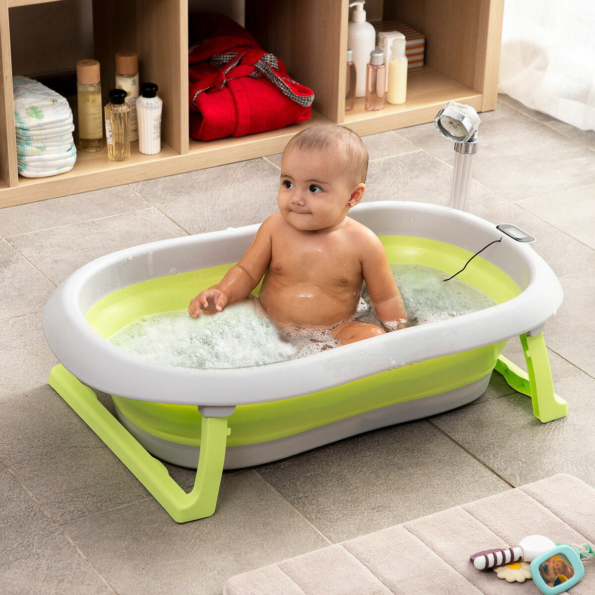 Faltbare evolutionäre Babybadewanne Fovibath InnovaGoods