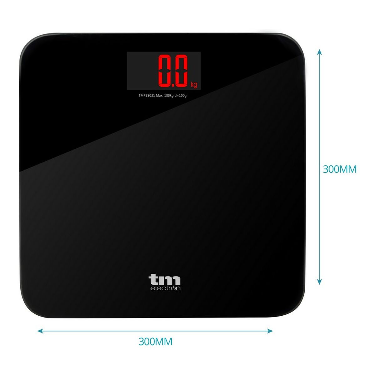 Digitale Personenwaage TM Electron Schwarz