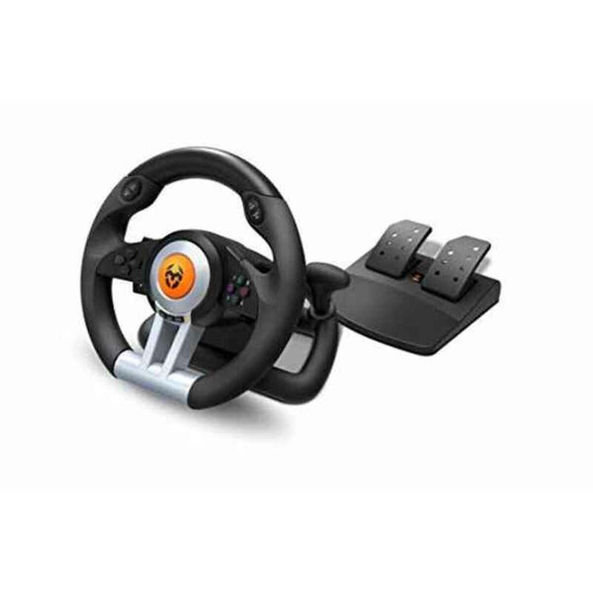 Racing Lenkrad Krom USB Schwarz 2,4 m