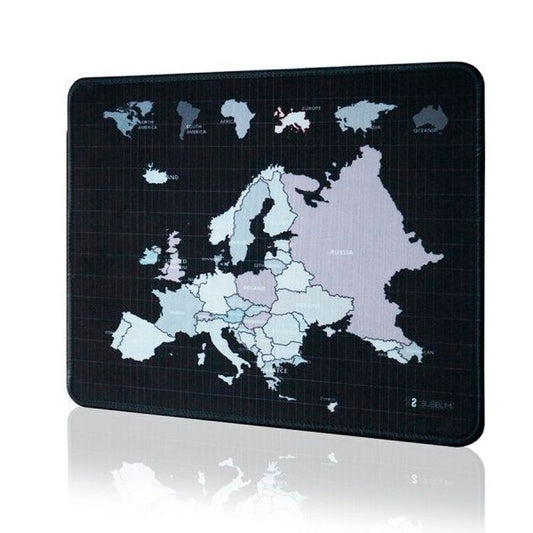 Mousepad Subblim SUB-MP-01PUW10 L Schwarz