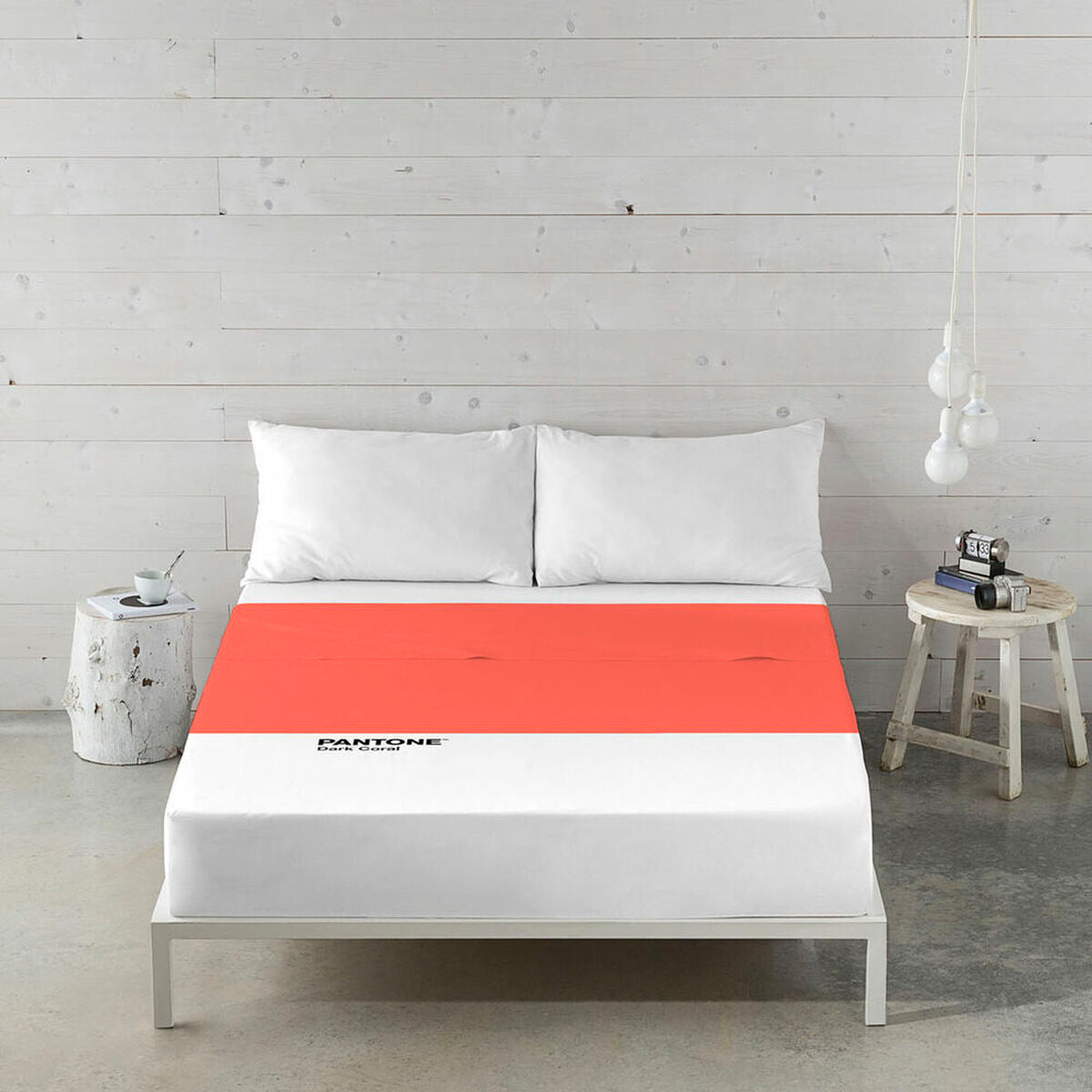 Oberlaken Pantone Dark Coral 160 x 270 cm (Einzelmatratze)