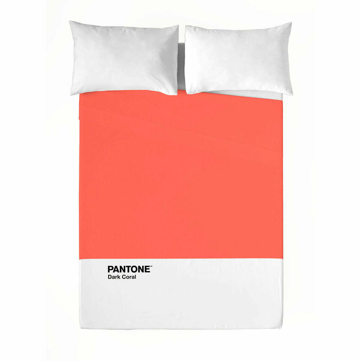 Oberlaken Pantone Dark Coral 230 x 270 cm (Doppelmatratze)